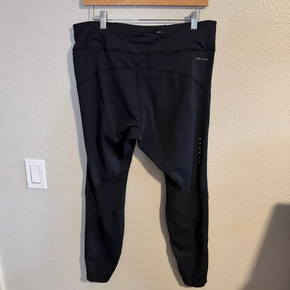 Nike Running Dri-Fit Black Ankle Length Leggings Women's Size 1X - Picture 3 of 5